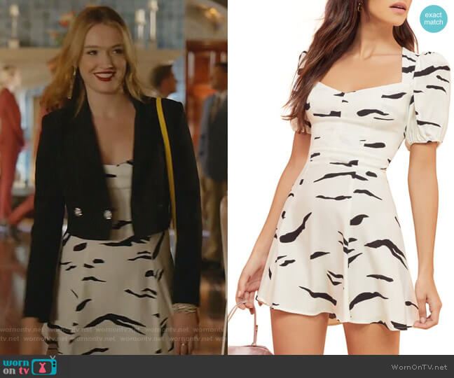 Clancie Minidress by Reformation worn by Kirby Anders (Maddison Brown) on Dynasty