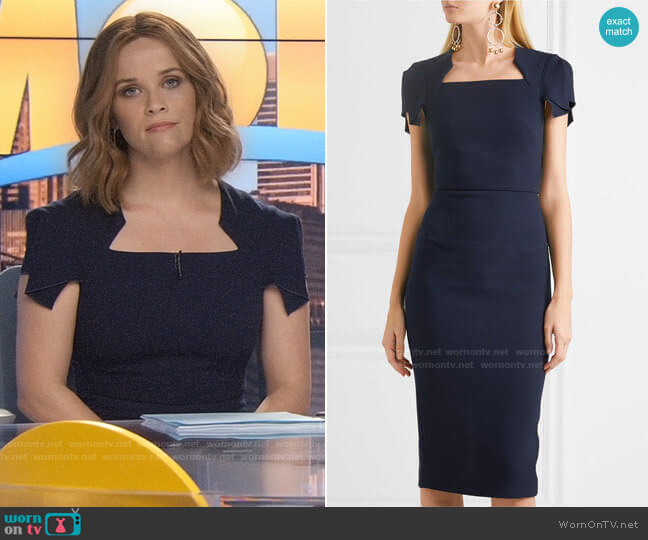 Roland Mouret Royston Dress worn by Bradley Jackson (Reese Witherspoon) on The Morning Show