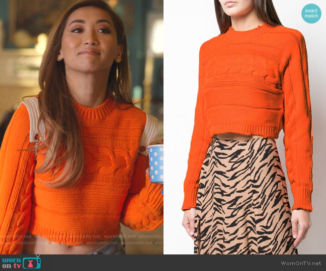 Fever Sweater by RtA worn by Madison Maxwell (Brenda Song) on Dollface