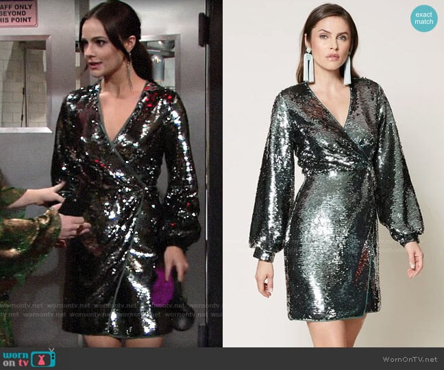 Sachin + Babi Isola Dress worn by Tessa Porter (Cait Fairbanks) on The Young and the Restless