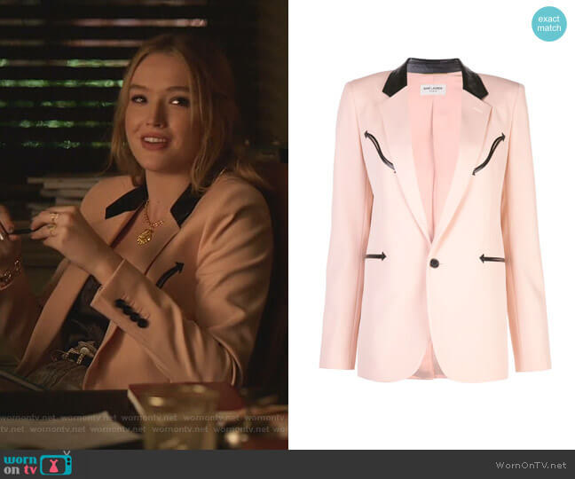 Single Breasted Blazer by Saint Laurent  worn by Kirby Anders (Maddison Brown) on Dynasty