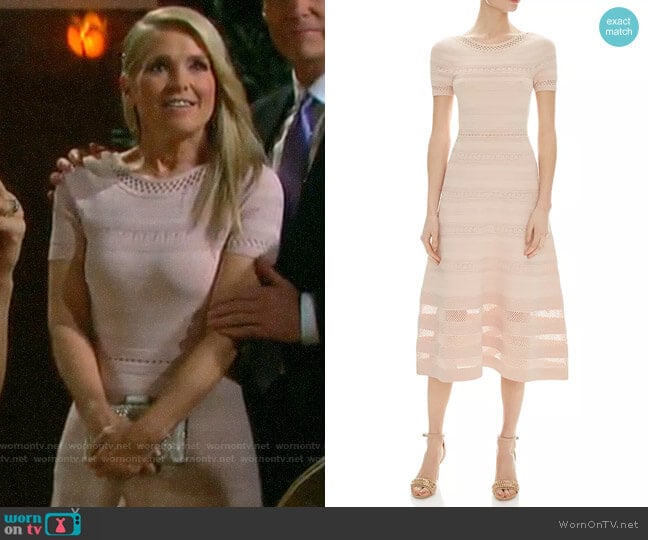 Sandro Roselle Dress worn by Jennifer Horton (Melissa Reeves) on Days of our Lives