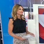 Savannah’s beige leopard skirt on Today