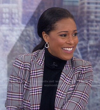 Sheinelle’s grey plaid blazer on Today