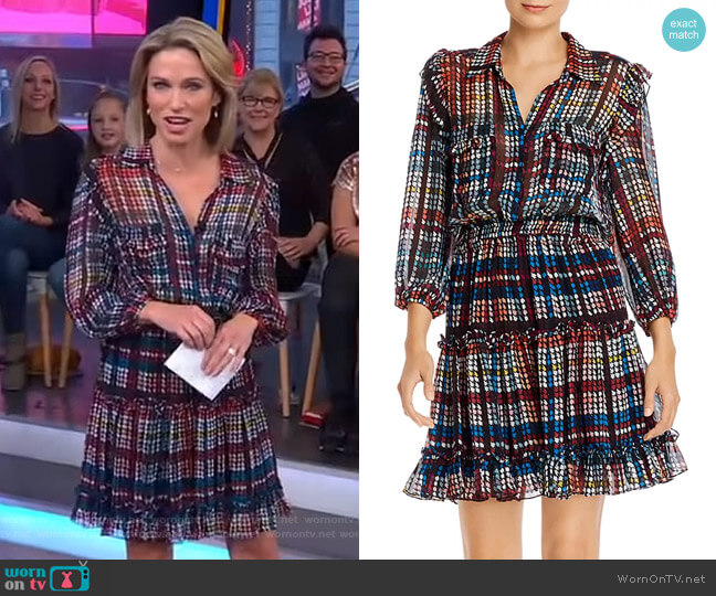 Selina Dress by Shoshanna worn by Amy Robach  on Good Morning America