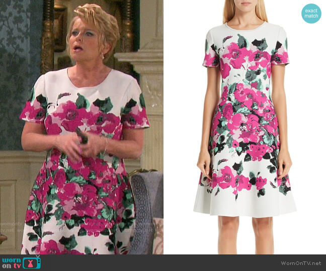 WornOnTV: Adrienne’s floral short sleeve dress on Days of our Lives ...