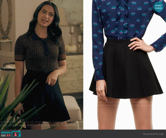 Aritzia Sunday Best Hester Skirt worn by Veronica Lodge (Camila Mendes) on Riverdale