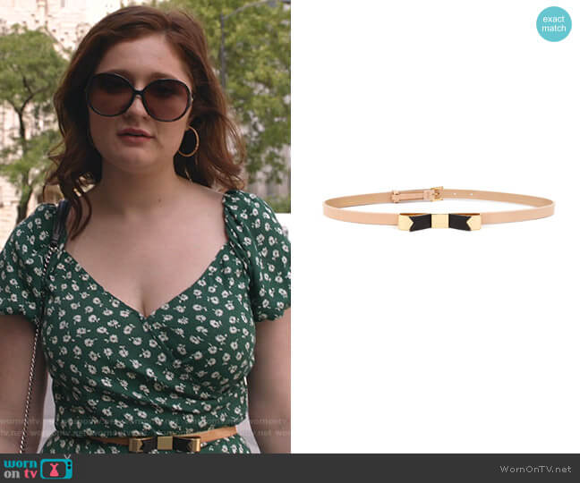 Natural Skinny Bow Belt by Ted Baker worn by Debbie Gallagher (Emma Kenney) on Shameless