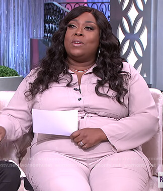 Loni’s belted jumpsuit on The Real