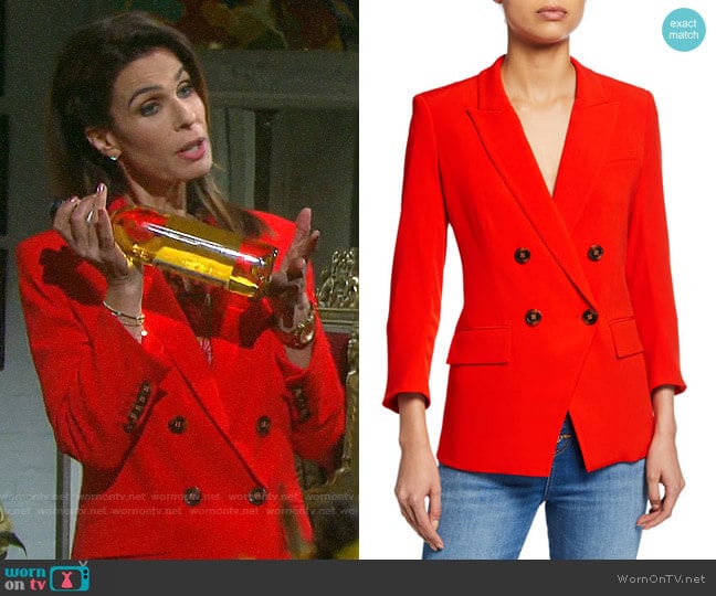 Veronica Beard Dinah Dickey Jacket worn by Hope Williams (Kristian Alfonso) on Days of our Lives