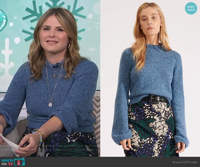 Alexey Sweater by Veronica Beard worn by Jenna Bush Hager on Today