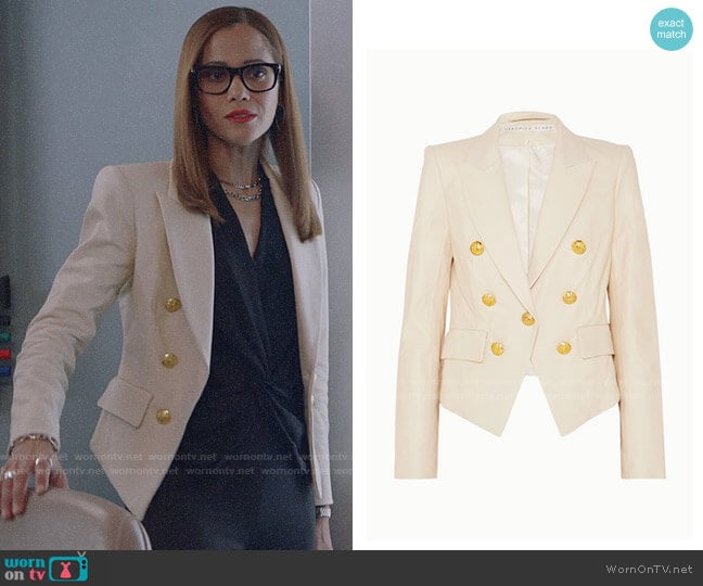 Veronica Beard Cooke Blazer worn by Amanda Doherty (Victoria Cartagena) on Almost Family