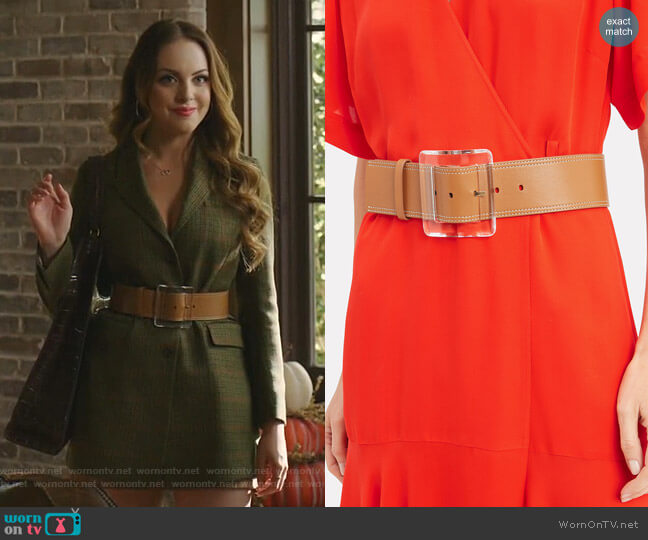 Corin Belt by Veronica Beard worn by Fallon Carrington (Elizabeth Gillies) on Dynasty