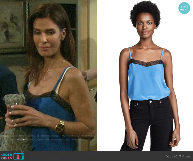 Zadig & Voltaire Camel Cami worn by Hope Williams (Kristian Alfonso) on Days of our Lives