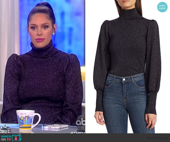 Karla Latern Sleeve Sweater by A.L.C. worn by Abby Huntsman on The View