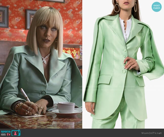 Double Sleeve Tailored Blazer by Aleksandre Akhalkatsishvili  worn by Giselle (Nicole Ari Parker) on Empire