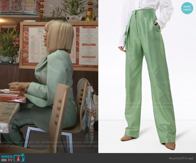 High Waist Wide Leg Trousers by Aleksandre Akhalkatsishvili worn by Giselle (Nicole Ari Parker) on Empire