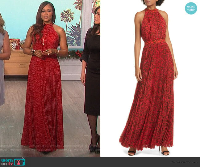 Kelissa Leopard Maxi Dress by Alice + Olivia worn by Eve on The Talk