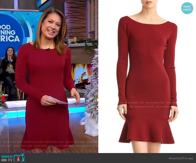 Tara Dress by Bailey 44 worn by Ginger Zee on Good Morning America