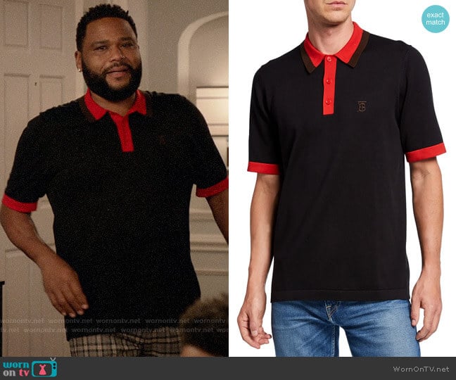 Burberry Camford Polo Shirt worn by Andre Johnson (Anthony Anderson) on Black-ish