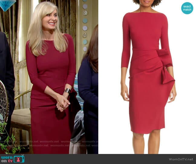 Chiara Boni La Petite Robe Zelma Dress worn by Ashley Abbott (Eileen Davidson) on The Young and the Restless