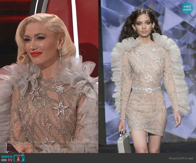 Studio 54 Dress by Giannina Azar worn by Gwen Stefani on The Voice