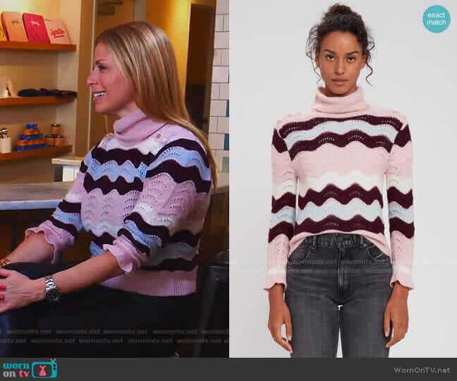 Dixie Turtleneck Sweater by LoveShackFancy worn by Jill Martin on Today