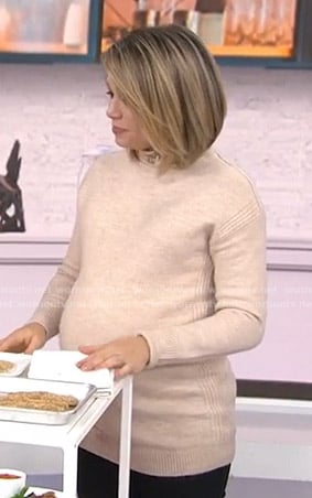 Dylan’s beige turtleneck maternity sweater on Today