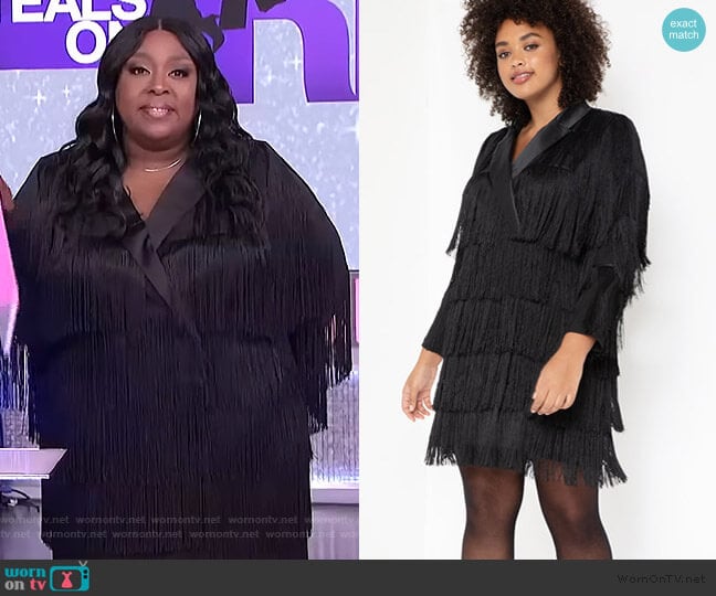 WornOnTV: Loni’s black fringe dress on The Real | Loni Love | Clothes ...