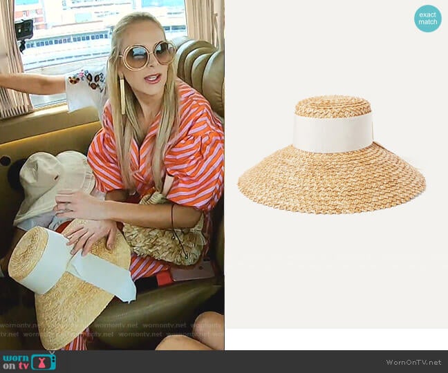 Mirabel Straw Hat by Eugenia Kim worn by Kameron Westcott on The Real Housewives of Dallas