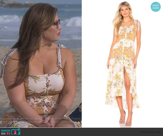 Lover Boy Maxi by Free People worn by Emily Simpson on The Real Housewives of Orange County