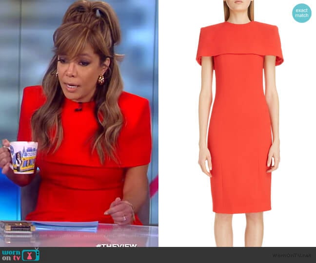 WornOnTV: Sunny’s red cape dress on The View | Sunny Hostin | Clothes ...