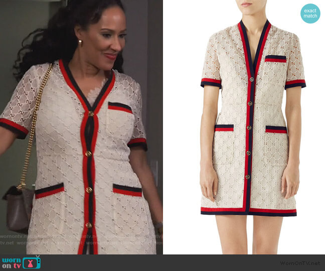 GG Macrame Dress by Gucci worn by Tanya Sam on The Real Housewives of Atlanta