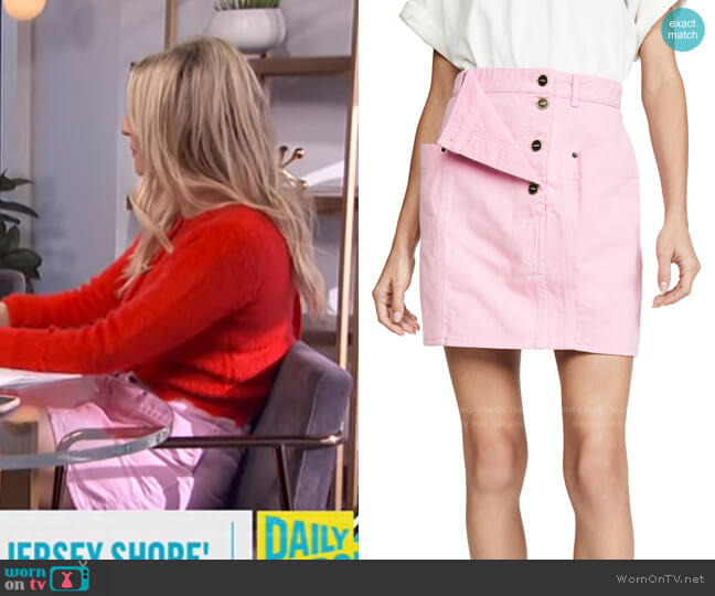 Nimes Skirt by Jacquemus worn by Morgan Stewart on E! News