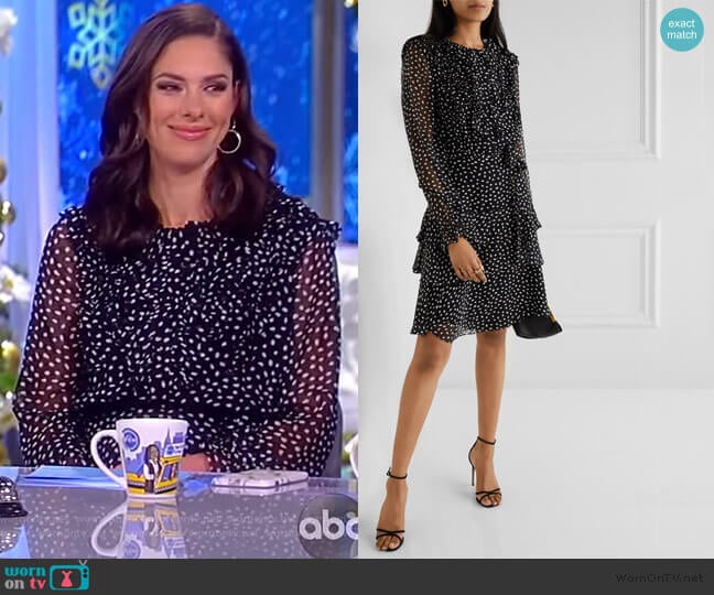 Small Dot Long Sleeve Dress by Jason Wu worn by Abby Huntsman on The View