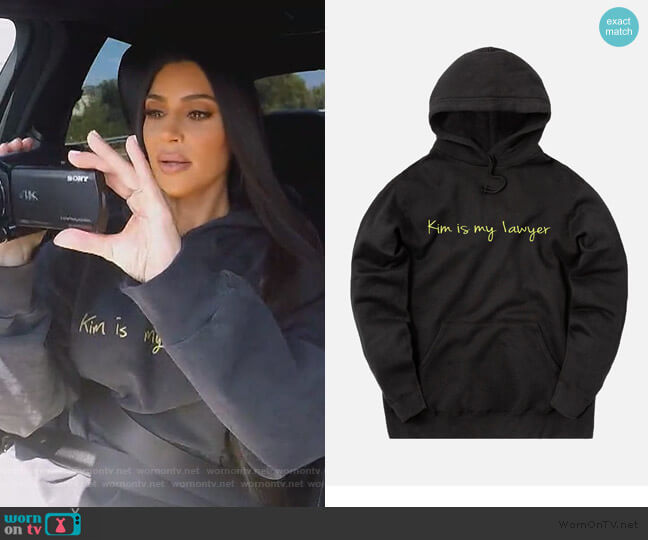 Kim is My Lawyer by Kim Kardashian worn by Kim Kardashian on Keeping Up with the Kardashians