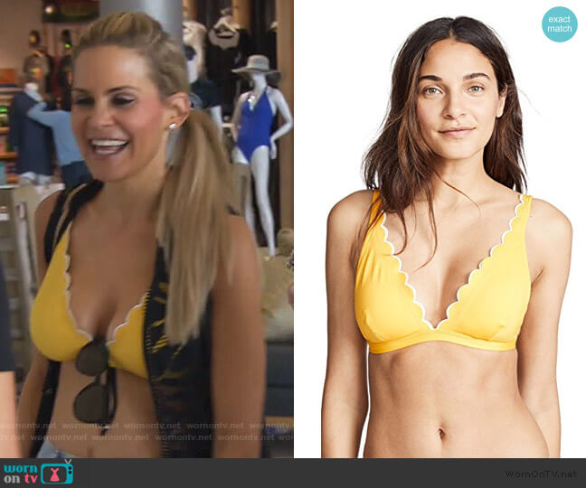 Fort Tilden French Bikini Top by Kate Spade worn by Jackie Goldschneider on The Real Housewives of New Jersey