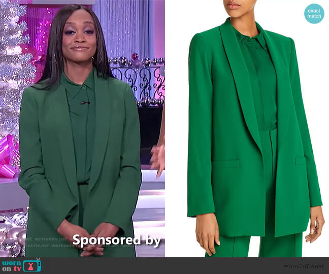 WornOnTV: Rachel Lindsay’s green blazer and shirt on The Real | Clothes ...