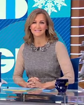 Lara’s embellished collar sweater on Good Morning America