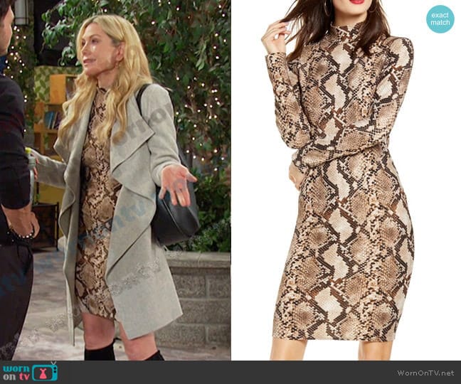 Leith Long Sleeve Body-Con Dress worn by Kristen DiMera (Stacy Haiduk) on Days of our Lives