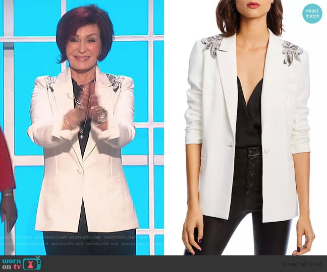 Violet Embellished Blazer by Lini worn by Sharon Osbourne on The Talk