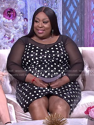 Loni’s sequined polka dot dress on The Real