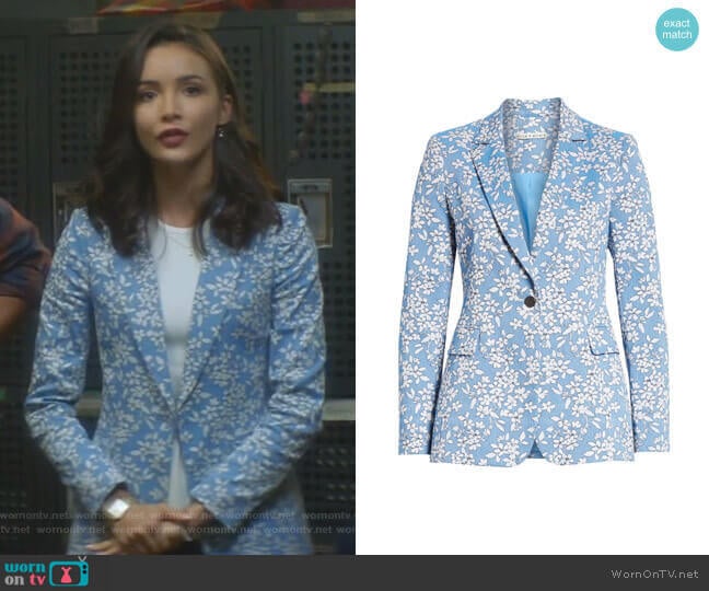 Macey Blazer by Alice + Olivia worn by Bess (Maddison Jaizani) on Nancy Drew