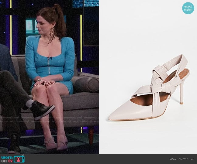 Malone Souliers Winona Pumps worn by Aisling Bea on A Little Late with Lilly Singh