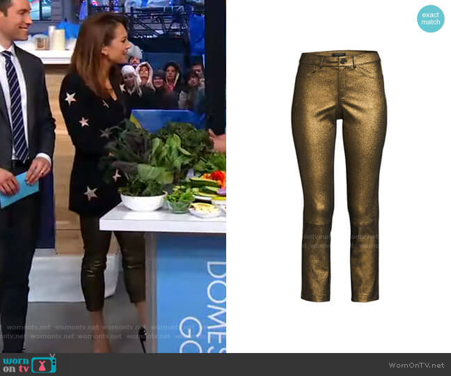 Mercer Pants by Lafayette 148 New York worn by Ginger Zee on Good Morning America