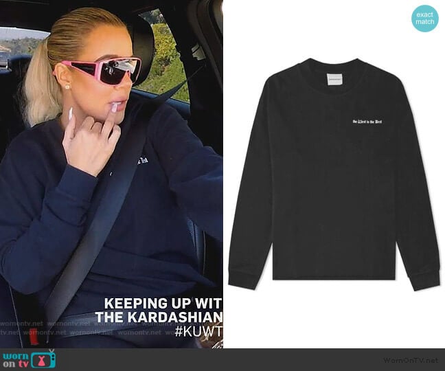 I Love the West Sweater by NasaSeasons worn by Khloe Kardashian on Keeping Up with the Kardashians