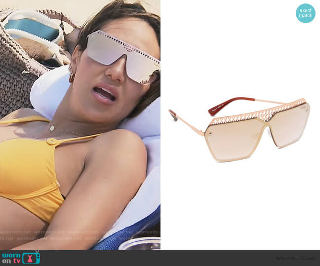 Hall of Fame Sunglasses by Quay worn by Melissa Gorga on The Real Housewives of New Jersey