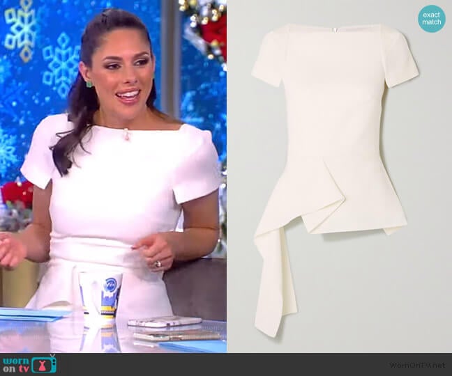 Sisken Crepe Seamed Top by Roland Mouret worn by Abby Huntsman on The View