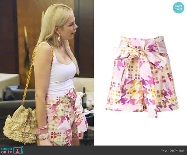 Velano Shorts by Silvia Tcherassi worn by Kameron Westcott on The Real Housewives of Dallas