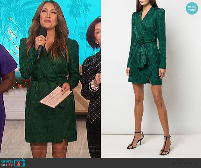 Bibi Dress by Saloni worn by Carrie Inaba on The Talk